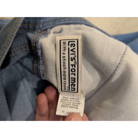 VTG 70s Levi's Orange Tab Skosh More Room Mens 39x28.5 - Picture 4 of 10